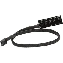 Cabo Adaptador para Cooler de 4 Pinos Até 5 Ventiladores (30CM) - Preto