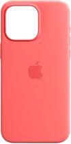 Apple Capa iPhone 15 Pro Max Silicone Case MT1V3ZM/A With Magsafe - Guava