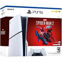 Consola Sony Playstation 5 de 825GB SSD CFI-2015 Spiderman 2 Slim (Disk) Bivolt - Blanco/Negro (Americano)