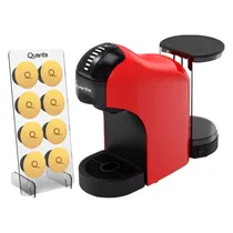 Cafeteira Elétrica Quanta Pure Flavour QTCMC50 - 1400W - 1L - 3 Em 1 - com Porta Capsula - 220V - Vermelho