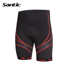 Santic Short de Ciclismo MC05045R Masculino (T) s Negro/Rojo