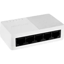 Comutador Hikvision DS-3E0505D-O 1000 MBPS 5 Portas - Branco/Preto