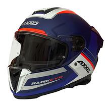 Capacete Axxis Hawk SV Evo Daytona C7 - Fechado - Tamanho M - com Oculos Internos - Blue Mate