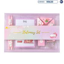 Kit Escritorio Stationery Set - 5 Em 1 - Rosa - F0437