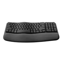 Teclado Logitech Wave Keys 920-012278 Ergonomico Sem Fio - Preto