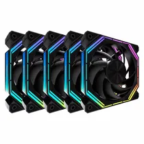 Cooler Fan para Gabinete Darkflash INF34 120MM Argb+PWM 5 Em 1 - Preto