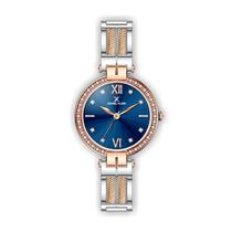 Relogio Analogico Feminino Daniel Klein Premium DK.1.12422-5 - Rosa Ouro e Prata