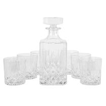 Conjunto de Decanter 700ML 22CMPARA Whisky com 6 Copos 320ML