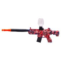 Pistola de Gel Ball M416 Electric H-07 / 3.7V Lithium / com Acessorios - Vermelho