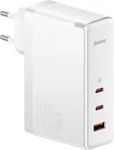 Carregador de Parede Baseus Gan 5 Pro Fast Charger CCGAN140CE 140W USB-A + USB-C - White