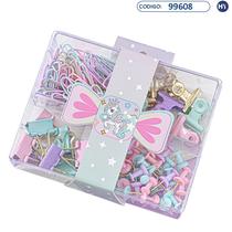 Clip Kit 4 Em 1 Unicornio - Cores Pasteis - F0435