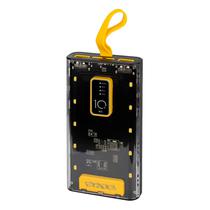 Carregador Portatil Sate A-PB410004 10000MAH/22.5W - Preto/Amarelo/Transparente