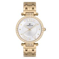 Relogio Analogico Feminino Daniel Klein DK.1.12744-2 Premium Ladies / Pulseira de Aco Inoxidavel - Dourado