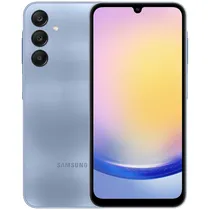 Smartphone Samsung Galaxy A25 SM-A256E 5G DS 6/ 128GB 6.5" 50+8+2/ 13MP A14 - Blue (Gar. PY/ Arg/ Uy) (Caixa Feia)