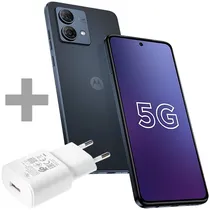 Celular Motorola Moto G84 5G XT2347-2 NFC Dual Sim de 256GB/8GB Ram de 6.55" 50+8MP/16MP - Midnight Blue (CX Slim) + Adaptador de Energia Itel