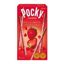 Palitinhos Pocky Cobertos com Creme e Pedaços de Morango 55G Glico
