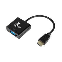 Cabo Adaptador HDMI XTC-363 HDMI Macho para VGA Femea - Preto