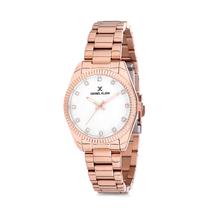 Relogio Analogico Feminino Daniel Klein Premium DK12180-3 - Rosa Ouro