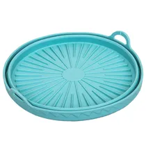 Forma Redonda de Silicone para Forno Azul Esverdeado