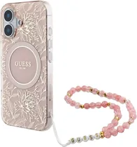 Capa com Cordão Guess para iPhone 16 Plus GUHMP16MHCPOFPP - Pink