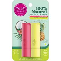 Eos Balsamo Labial Lip Natural Coconut Milk/Pinep Passionfrui c/2 9308 Hidratante s/C