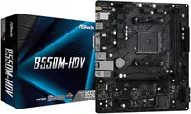 Placa Mãe Asrock B550M-HDV AMD (AM4) MB