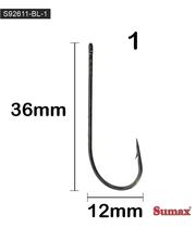 Sumax Pesca Anzuelo S92611-BL Acero Inoxidable 1" Plateado