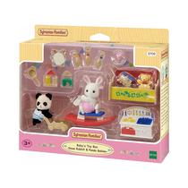 Figuras Epoch Sylvanian Families Baby's Toy Box Snow Rabbit & Panda Babies 5709