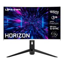 Monitor Gamer Up Gamer Horizon, 27", Full HD, Tela Curvo RGB, Painel Va, 165HZ, 1MS, HDMI, DP, Freesync, HZ27VA165WHT, Branco