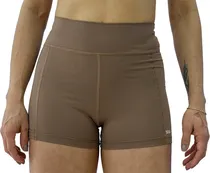 Short Legging Joog 2025 Marrom Castanho Feminino
