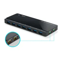 Hub TP-Link UH720 3.0 USB 7 Portas +2PORT Charge - Preto