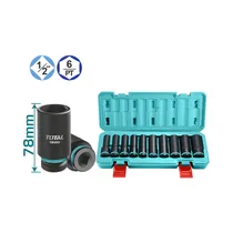 Kit de Vasos de Impacto Largos Total THKISD12102L 1/2 10 Piezas
