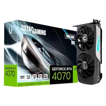 Placa de Vídeo Zotac Twin Edge Oc Nvidia Geforce RTX 4070 12GB GDDR6X - ZT-D40700H-10M