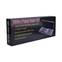 Set de Póker Milan 500 Fichas + 2 Juegos de 54 Cartas + 5 Dados