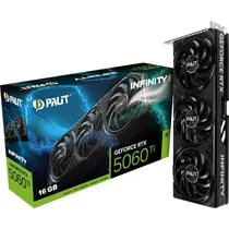 Placa de Vídeo Palit Geforce RTX 5060 Ti Infinity 3 16 GB GDDR7 (NE7506T019T1-GB2061S)