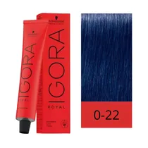 Crema de Coloración Schwarzkopf Igora Royal 0-22 Mezcla Azul 60GR