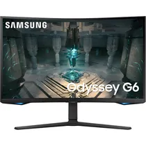 Monitor Gamer Curvo Samsung Odyssey G6 LS27BG652EN LED 27" QHD 240 HZ / 1 MS - Preto