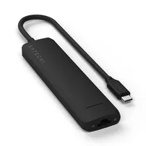 Hub Satechi ST-P7SK Slim Multiport 7 Em 1 USB-C - Black