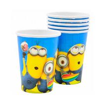 Copo de Papel Descartavel para Festa Minions 10 Unidades