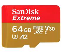 Cartao de Memoria Sandisk Extreme Action Micro SD U3 64GB 2X1 - (SDSQXAH-064G-GN6AA)