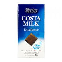 Barra Chocolate Costa Ao Leite Sem Acucar 80G