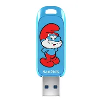 Pendrive Sandisk Smurfs 128GB USB 3.2 - Azul (SDCZIS-128G-G46)