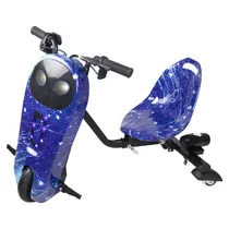 Moto Triciclo Elétrico KEEN-1 360 com Power Bank Suporta 50KG Aprox. / 150W / Recarregável / LED - Galáxia Azul 2