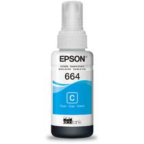 Refil de Tinta Epson T664 220 - para Impressora Epson - Ciano - 80ML