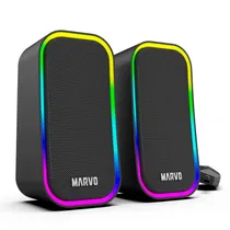 Caixa de Som Marvo SG-285BK RGB/USB/Black