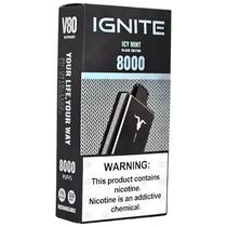 Ignite Vaper Desechable V80 Black 8000PUFFS Icy Mint