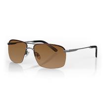 Oculos de Sol Masculino Daniel Klein DK3259-3 / Estilo Aviador - Marrom/Prata