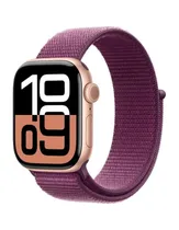 Apple Watch Series 10 42MM GPS MWWK3LW/A Aluminum Rose Gold/Plum Sport Loop