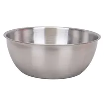 Tigela de Cozinha 16CM - Aço Inox e Creme