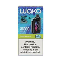 Vape Descartável Waka Blast 36000 Puffs 5% Nicotina - Green Apple